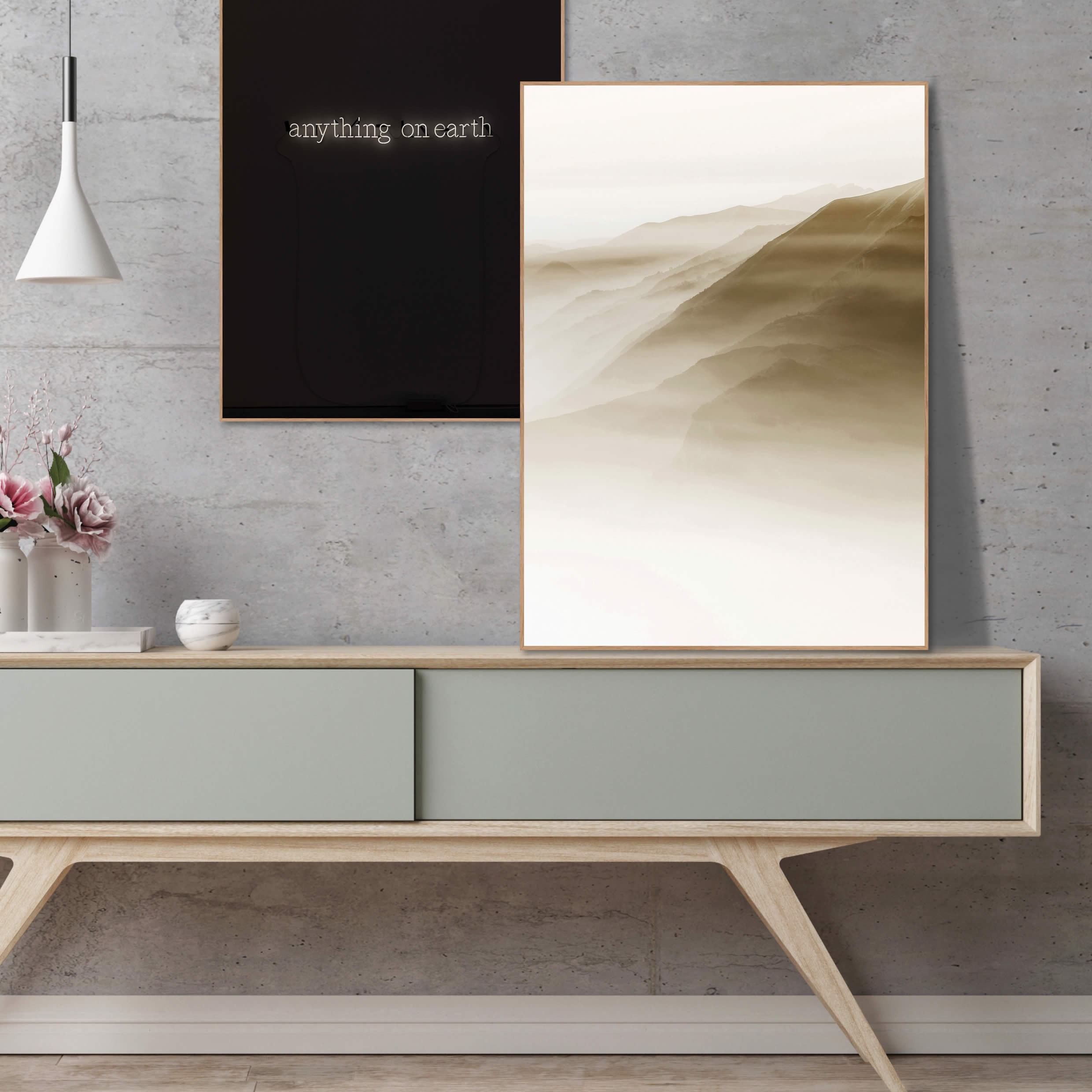 In my time | INDRAMMET BILLEDE Indrammet billede MF 30x40 Sort