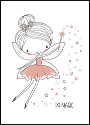 Fairy 2 | INDRAMMET BILLEDE Indrammet billede MF 30x40 Sort