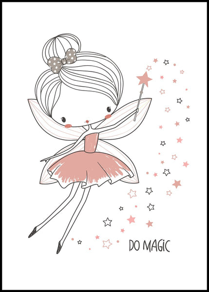 Fairy 2 | INDRAMMET BILLEDE Indrammet billede MF 30x40 Sort