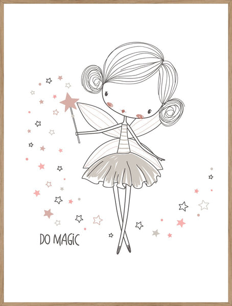Fairy 3 | INDRAMMET BILLEDE Indrammet billede MF 30x40 Egeramme