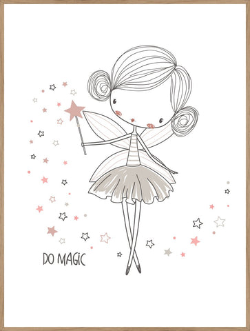 Fairy 3 | INDRAMMET BILLEDE Indrammet billede MF 30x40 Egeramme