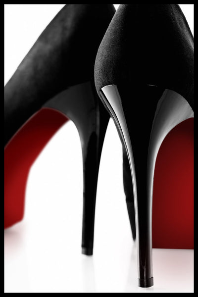 Fashion Red 1 | INDRAMMET BILLEDE Indrammet billede MF 30x40 Sort