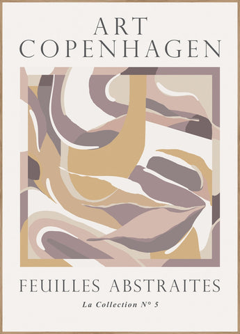 Feuilles abstraites 2 | INDRAMMET BILLEDE Indrammet billede MF