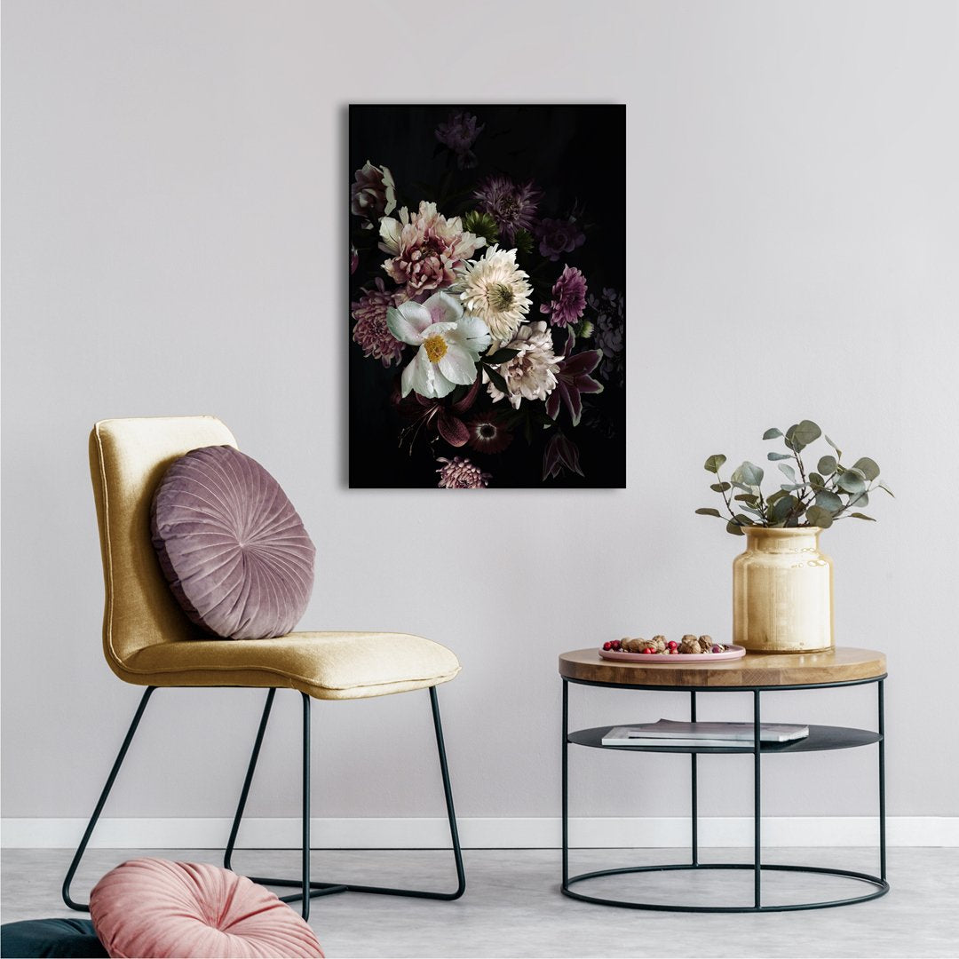 Floral Bouquet 1 | INDRAMMET BILLEDE Indrammet billede MF 30x40 Sort