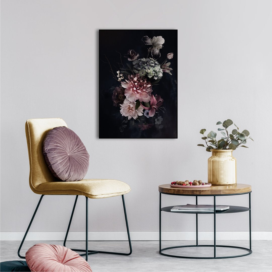 Floral Bouquet 2 | INDRAMMET BILLEDE Indrammet billede MF 30x40 Sort