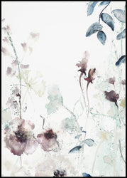 Flower Dance 2 | INDRAMMET BILLEDE Indrammet billede MF 30x40 Sort