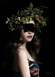 Flower Girl | INDRAMMET BILLEDE Indrammet billede MF 30x40 Sort