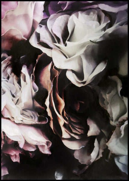 Flower magic 2 | INDRAMMET BILLEDE Indrammet billede MF 30x40 Sort