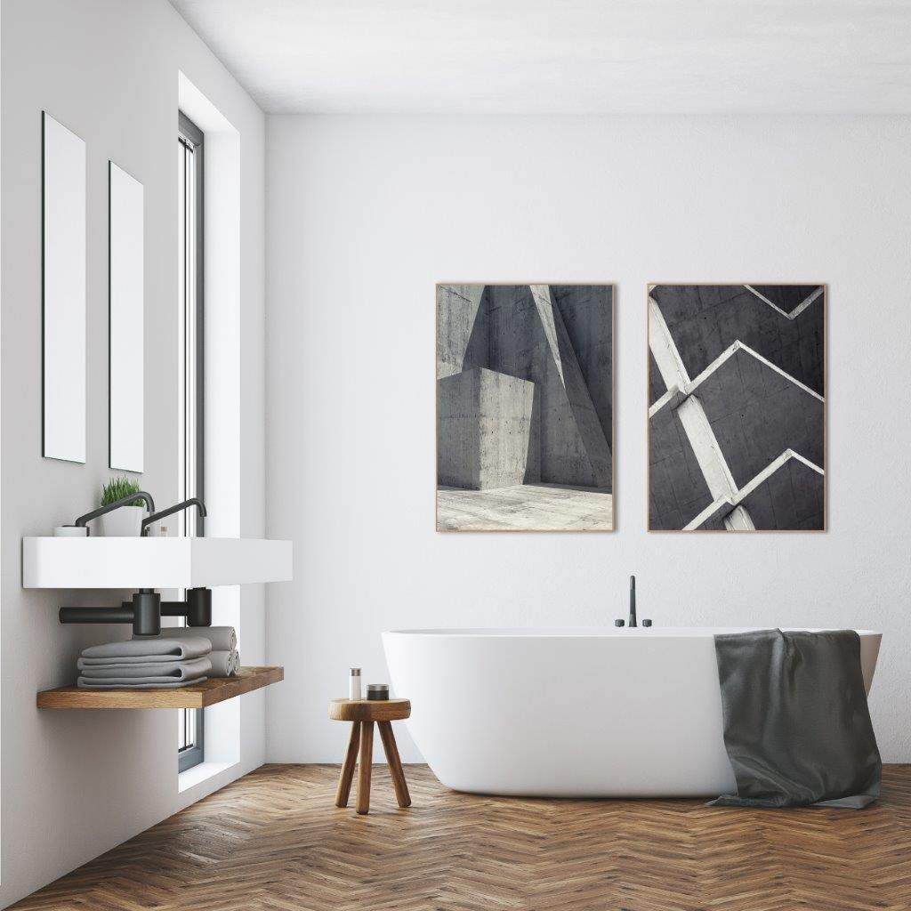 Fragments 8 | INDRAMMET BILLEDE Indrammet billede MF 30x40 Sort