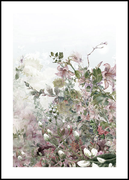 Garden Life 2 | INDRAMMET BILLEDE Indrammet billede MF 30x40 Sort