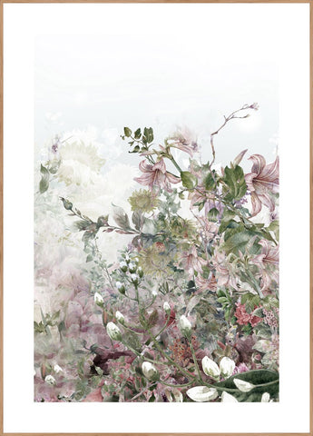 Garden Life 2 | INDRAMMET BILLEDE Indrammet billede MF 30x40 Egeramme