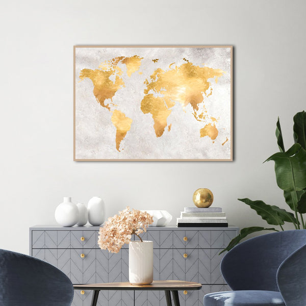 Gold World | INDRAMMET BILLEDE Indrammet billede MF