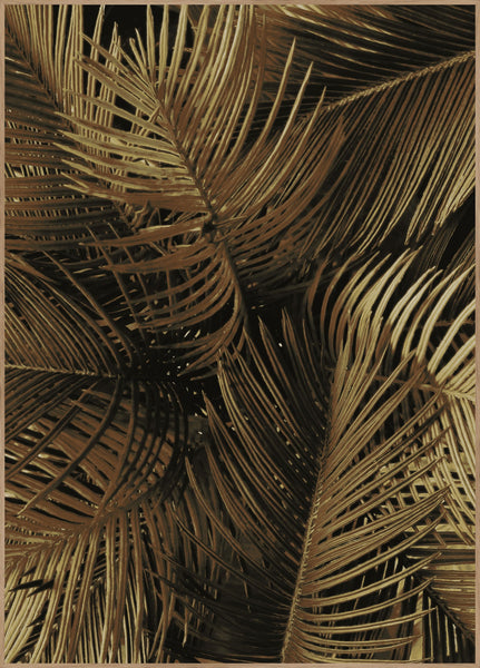 Golden palm 2 | INDRAMMET BILLEDE Indrammet billede MF