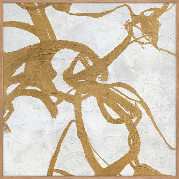 Goldplay | DESIGN PAINTING Design maleri ART COPENHAGEN 100x100 Egeramme 