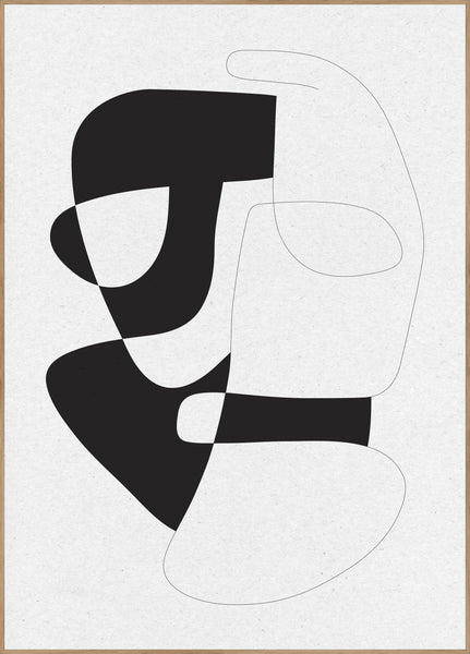 Graphical 3 | INDRAMMET BILLEDE Indrammet billede MF 30x40 Egeramme