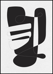 Graphical 4 | INDRAMMET BILLEDE Indrammet billede MF 30x40 Sort