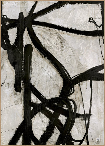 Graphical Lines 5 | INDRAMMET BILLEDE Indrammet billede MF 30x40 Egeramme