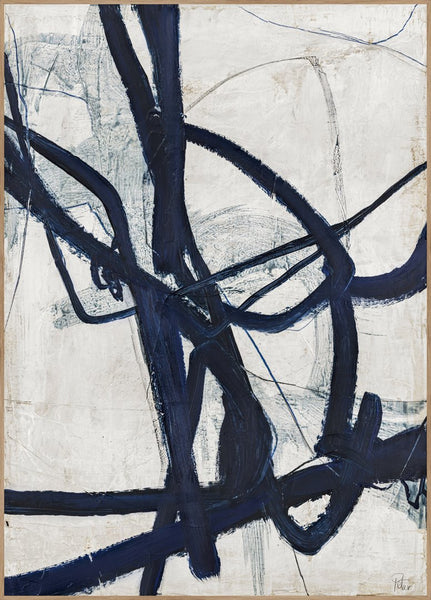 Graphical Lines 6 | INDRAMMET BILLEDE Indrammet billede MF 30x40 Egeramme