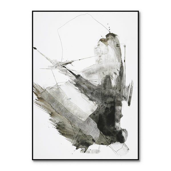 Graphical shapes 1 | INDRAMMET BILLEDE Indrammet billede MF 30x40 Sort