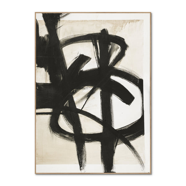 Graphical shapes 7 | INDRAMMET BILLEDE Indrammet billede MF 30x40 Egeramme