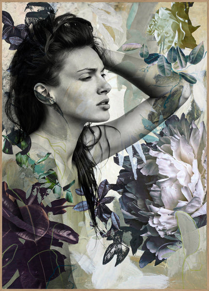 Green Garden 3 | INDRAMMET BILLEDE Indrammet billede MF 30x40 Egeramme