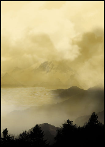 Holy land 2 | INDRAMMET BILLEDE Indrammet billede MF 30x40 Sort