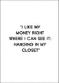 I like my money | PLAKAT