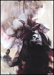 Imperfection Red | INDRAMMET BILLEDE Indrammet billede MF 30x40 Sort
