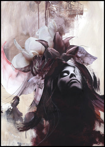 Imperfection Red | INDRAMMET BILLEDE Indrammet billede MF 30x40 Sort