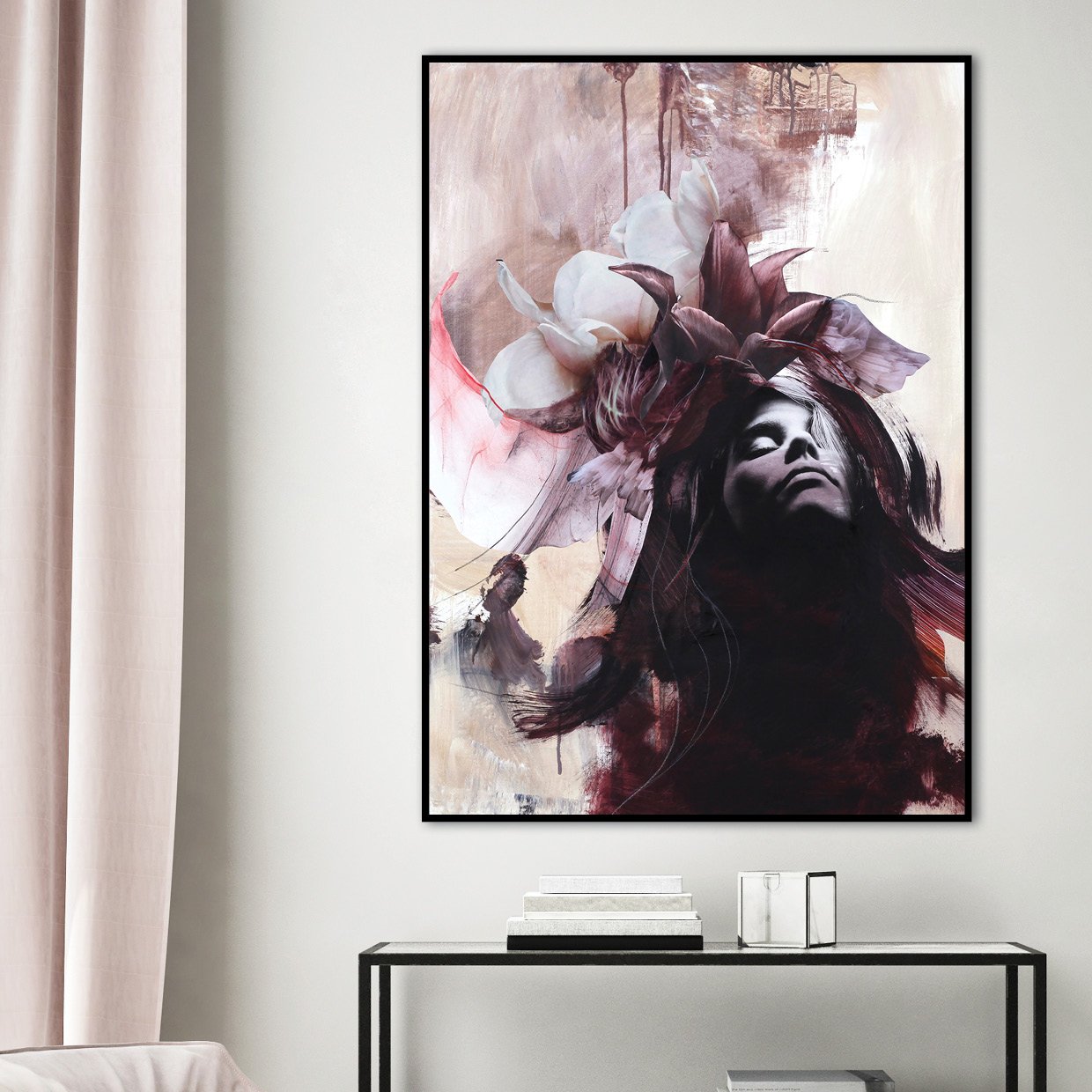 Imperfection Red | INDRAMMET BILLEDE Indrammet billede MF 30x40 Sort