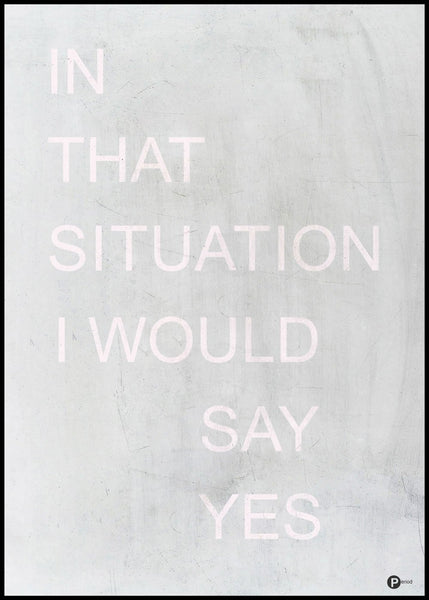 In that situation | INDRAMMET BILLEDE Indrammet billede MF