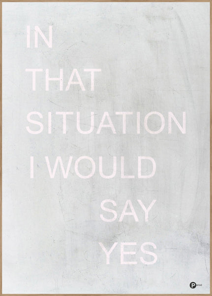 In that situation | INDRAMMET BILLEDE Indrammet billede MF