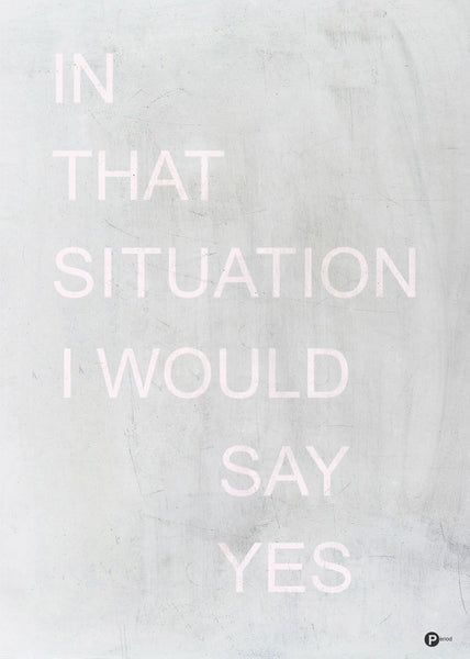 In that situation | PLAKAT Plakat MF