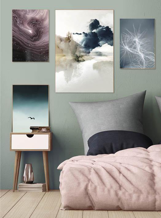 Dream weaver blue | INDRAMMET BILLEDE Indrammet billede MF