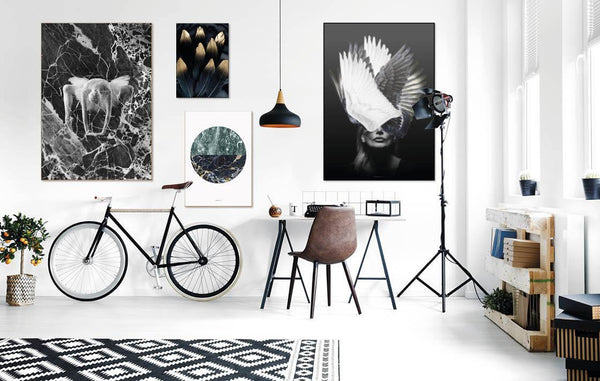 Golden feather | INDRAMMET BILLEDE Indrammet billede MF