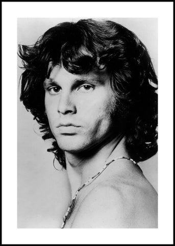 Jim Morrison | INDRAMMET BILLEDE Indrammet billede MF 30x40 Sort