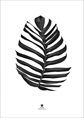 Jungle Leaf black | PLAKAT Plakat MF