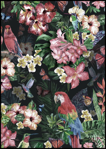 Jungle | INDRAMMET BILLEDE Indrammet billede MF 30x40 Sort