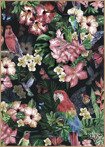 Jungle | INDRAMMET BILLEDE Indrammet billede MF 30x40 Egeramme