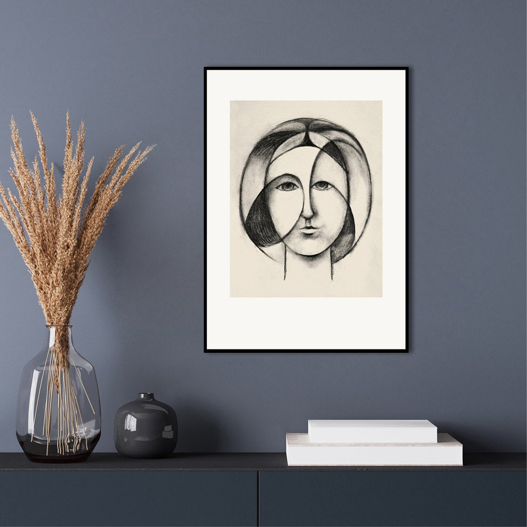 Lady lay | INDRAMMET BILLEDE Indrammet billede MF 30x40 Egeramme
