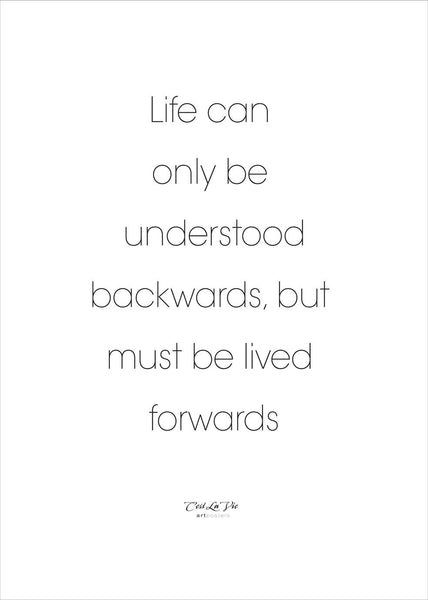Life can only | PLAKAT Plakat MF