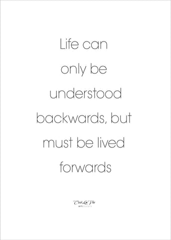 Life can only | PLAKAT Plakat MF