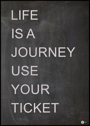 Life is a journey | INDRAMMET BILLEDE Indrammet billede MF