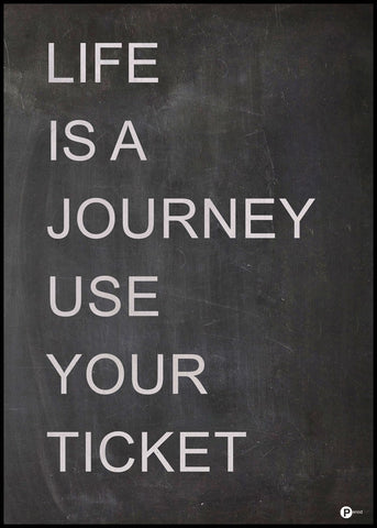 Life is a journey | INDRAMMET BILLEDE Indrammet billede MF