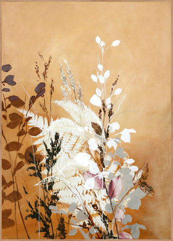 Light Leaves 5 | INDRAMMET BILLEDE Indrammet billede MF 30x40 Egeramme