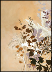 Light Leaves 6 | INDRAMMET BILLEDE Indrammet billede MF 30x40 Sort