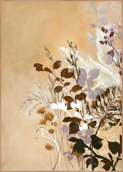 Light Leaves 6 | INDRAMMET BILLEDE Indrammet billede MF 30x40 Egeramme