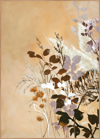 Light Leaves 6 | INDRAMMET BILLEDE Indrammet billede MF 30x40 Egeramme