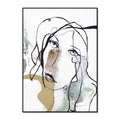 Line Art Girl 1 | INDRAMMET BILLEDE