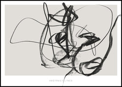 Lines 2 | INDRAMMET BILLEDE Indrammet billede MF 30x40 Sort